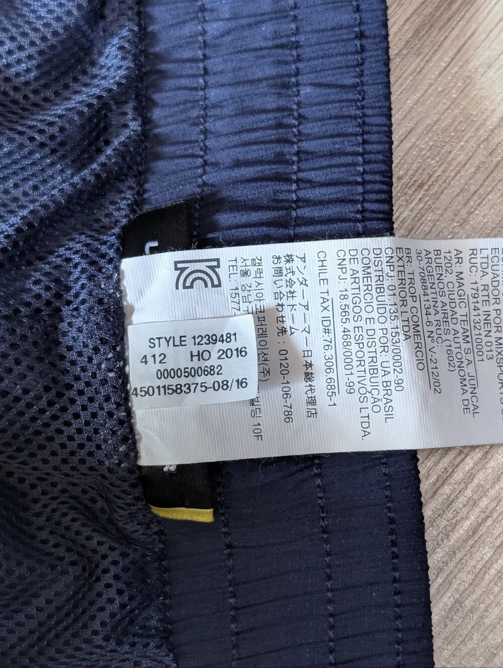 Under Armour HeatGear Windbreaker Mesh Lined Jogging Pants Navy - Picture 7 of 13